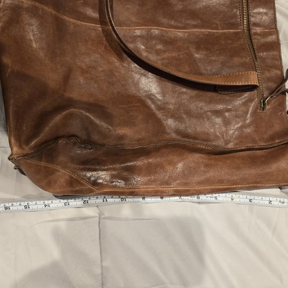J. Crew large brown leather bag - Picture 5 of 14